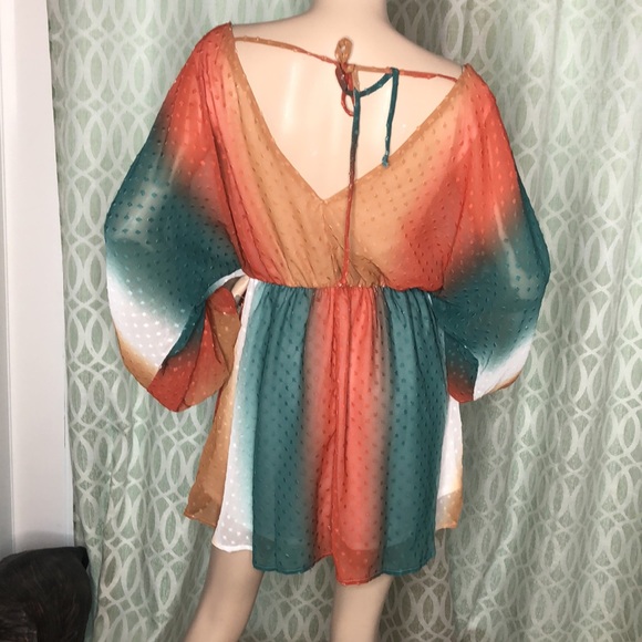 Multi color Striped Dress - Picture 8 of 8